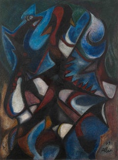 Composizione di Jean-Michel Atlan - Pittura astratta, arte, grande formato, moderna