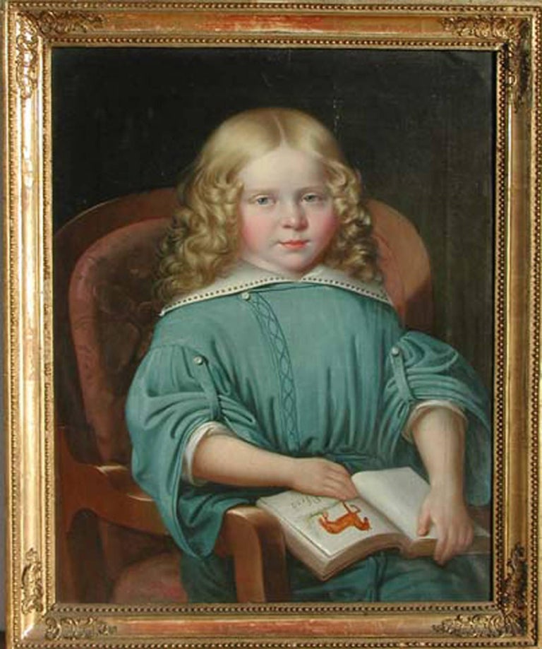 Martin Jablonski Portrait Of A Girl With A Book Martin
