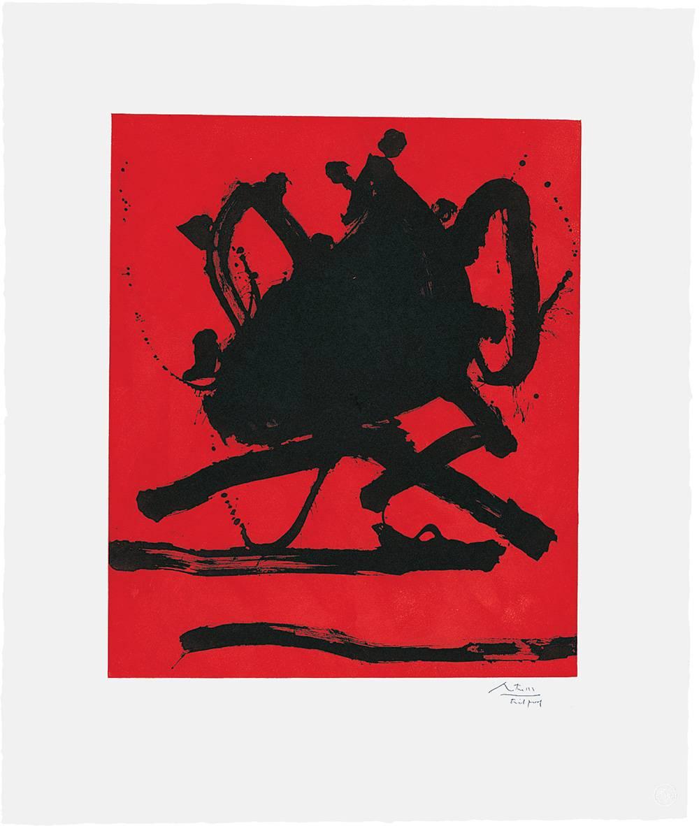 Robert Motherwell Abstract Print - Red Sea II