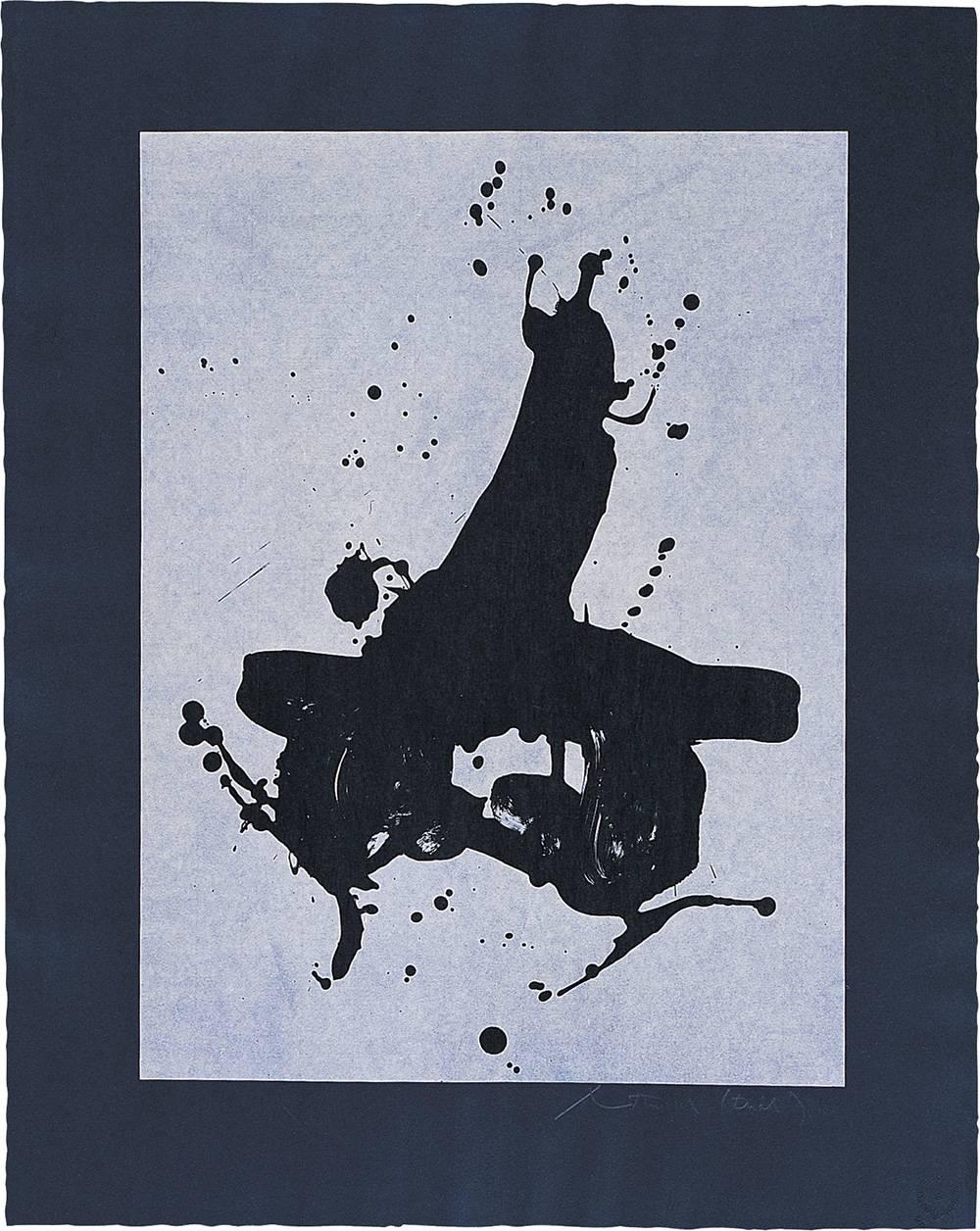 Robert Motherwell Abstract Print - Black on Black