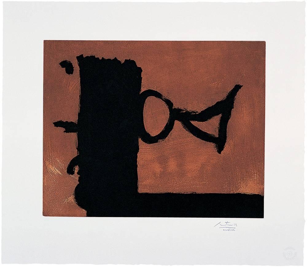 Robert Motherwell Abstract Print - The Razor's Edge