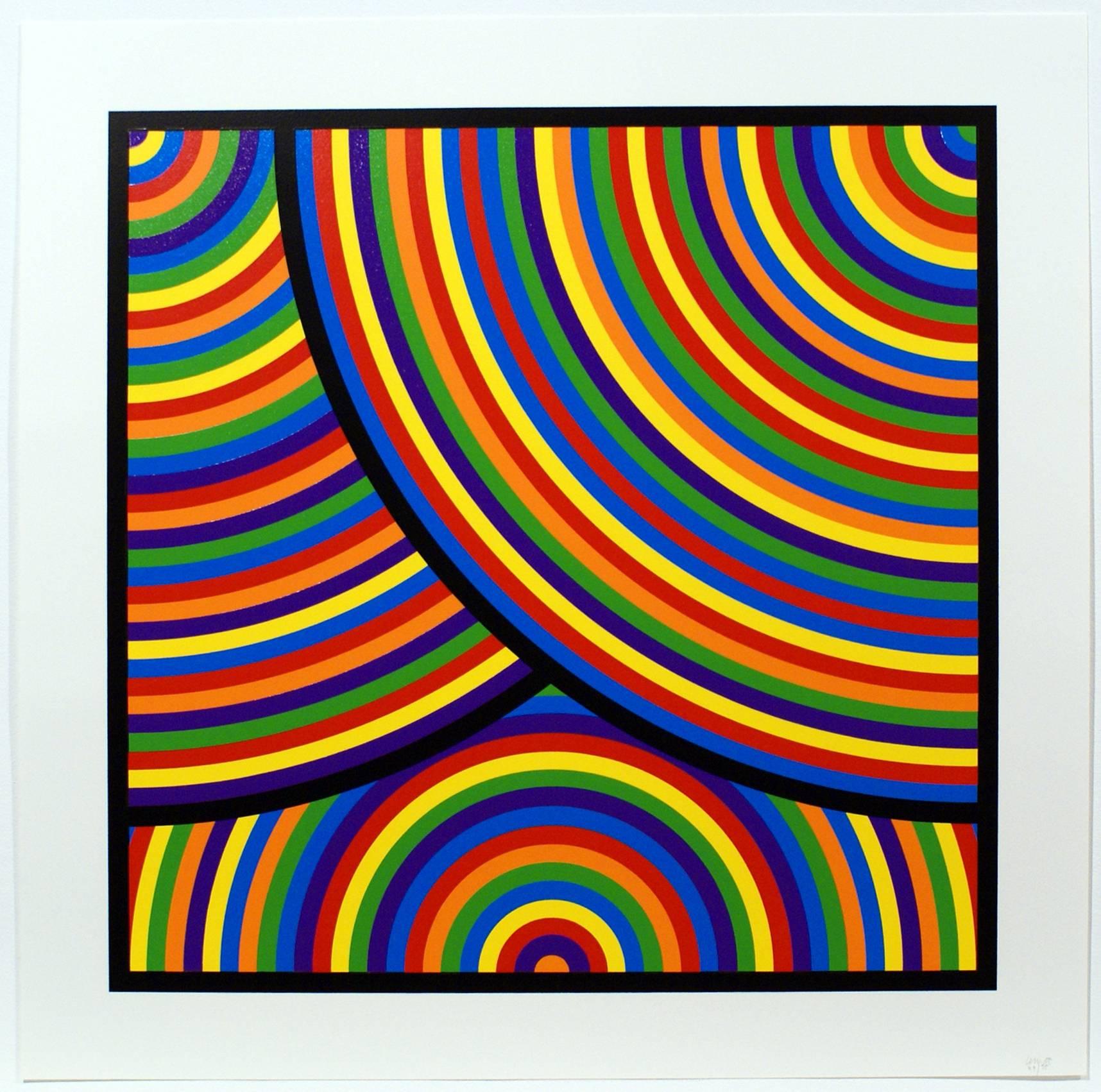 Sol LeWitt Abstract Print - Bands of Equal Width in Colour 1