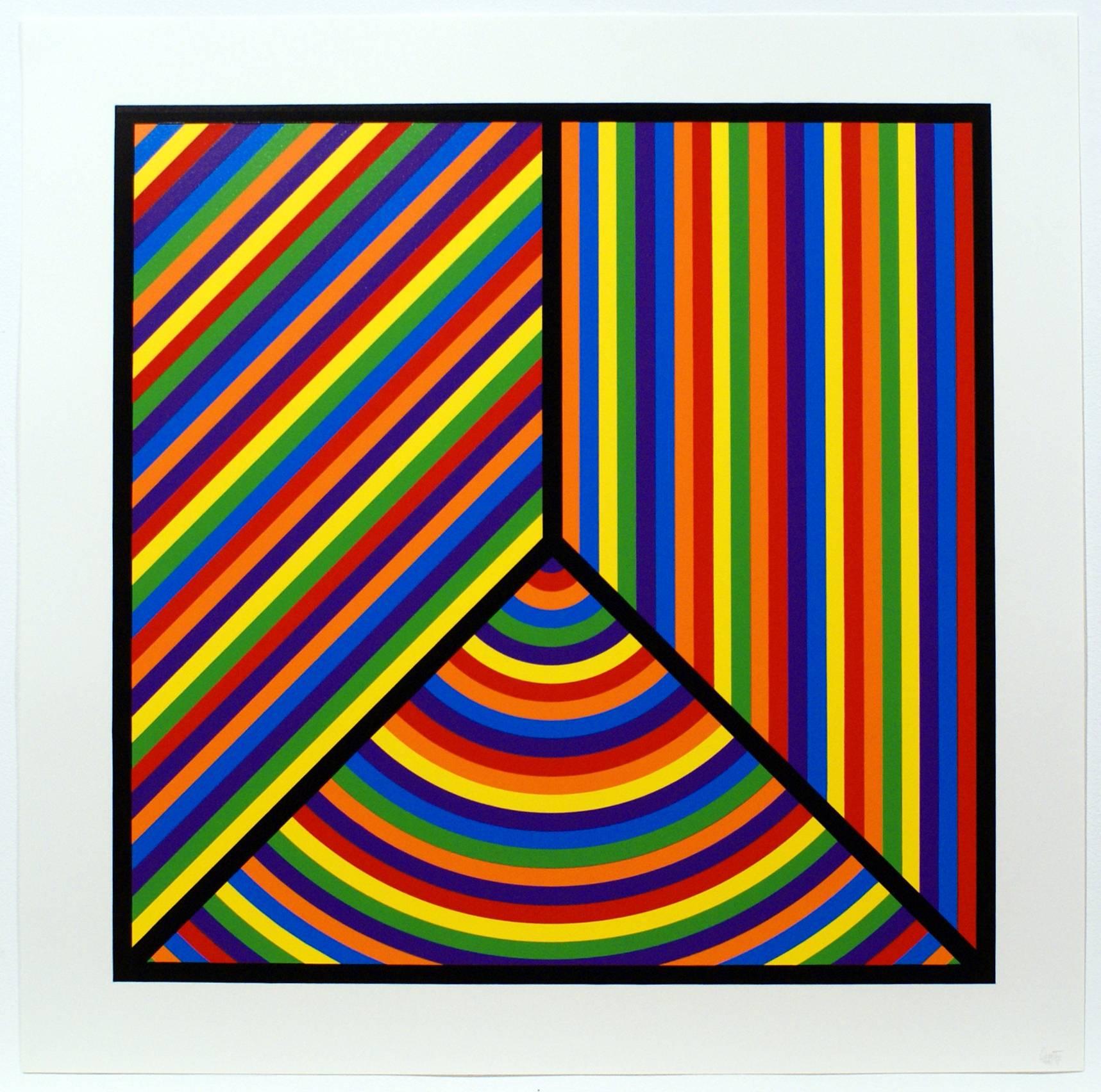 Sol LeWitt Abstract Print - Bands of Equal Width in Colour 7