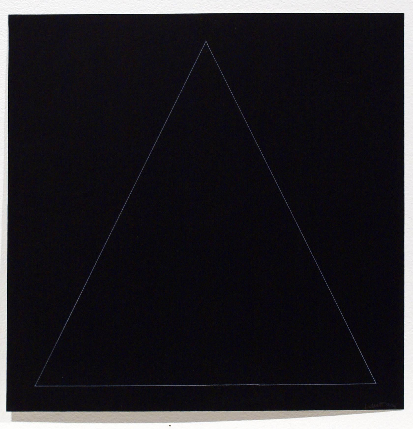 Sol LeWitt Abstract Print - Six Geometric Figures - Triangle