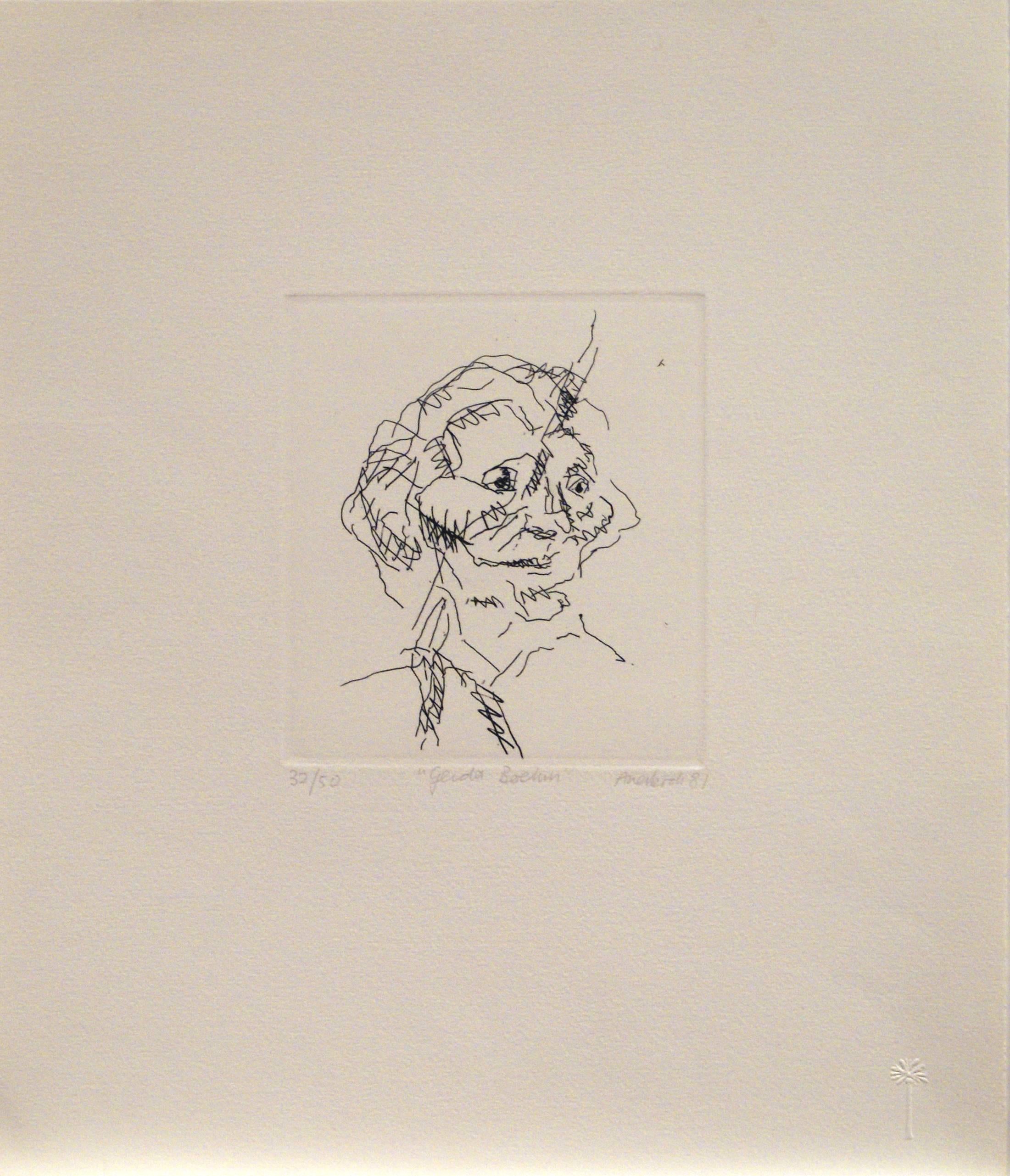 Frank Auerbach Print - Gerda Boehm