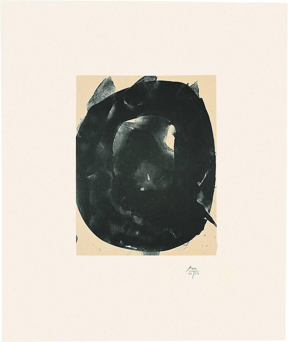 Robert Motherwell Abstract Print - Octavio Paz Suite: Nocturne V