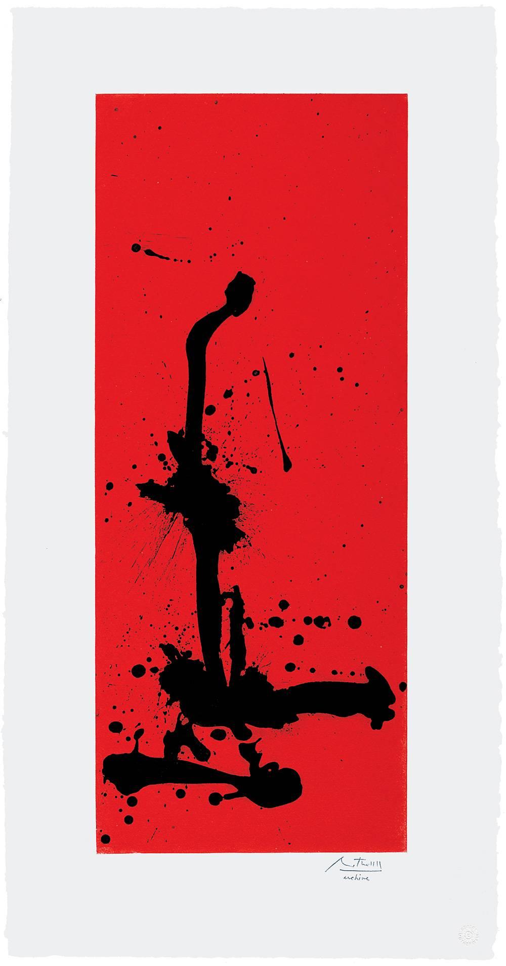 Robert Motherwell Abstract Print - Red Sea III