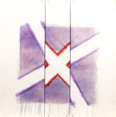 Einzigartiges Exemplar IVa (rot x auf lavendelfarben)