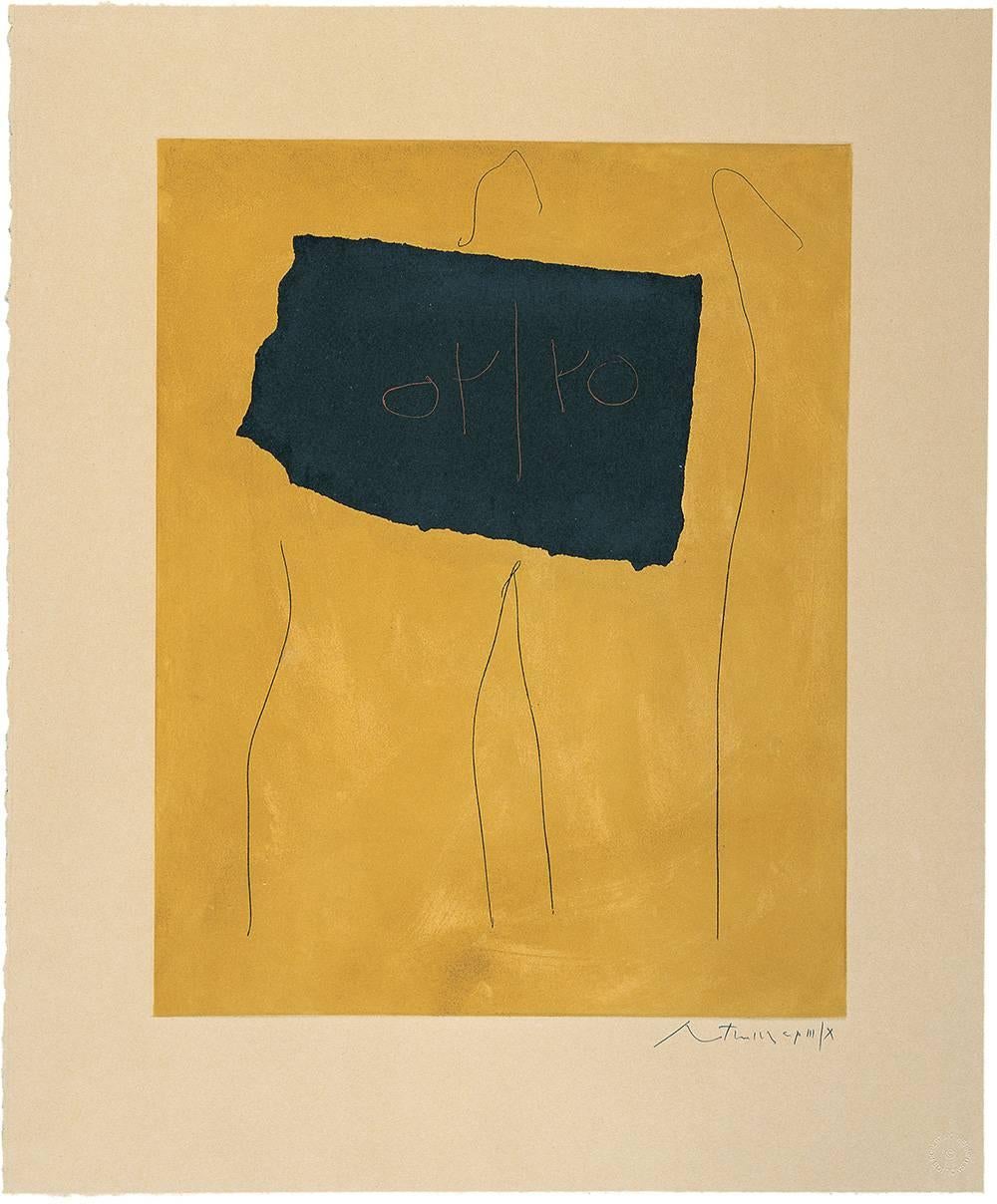 Robert Motherwell Abstract Print - Oy/Yo