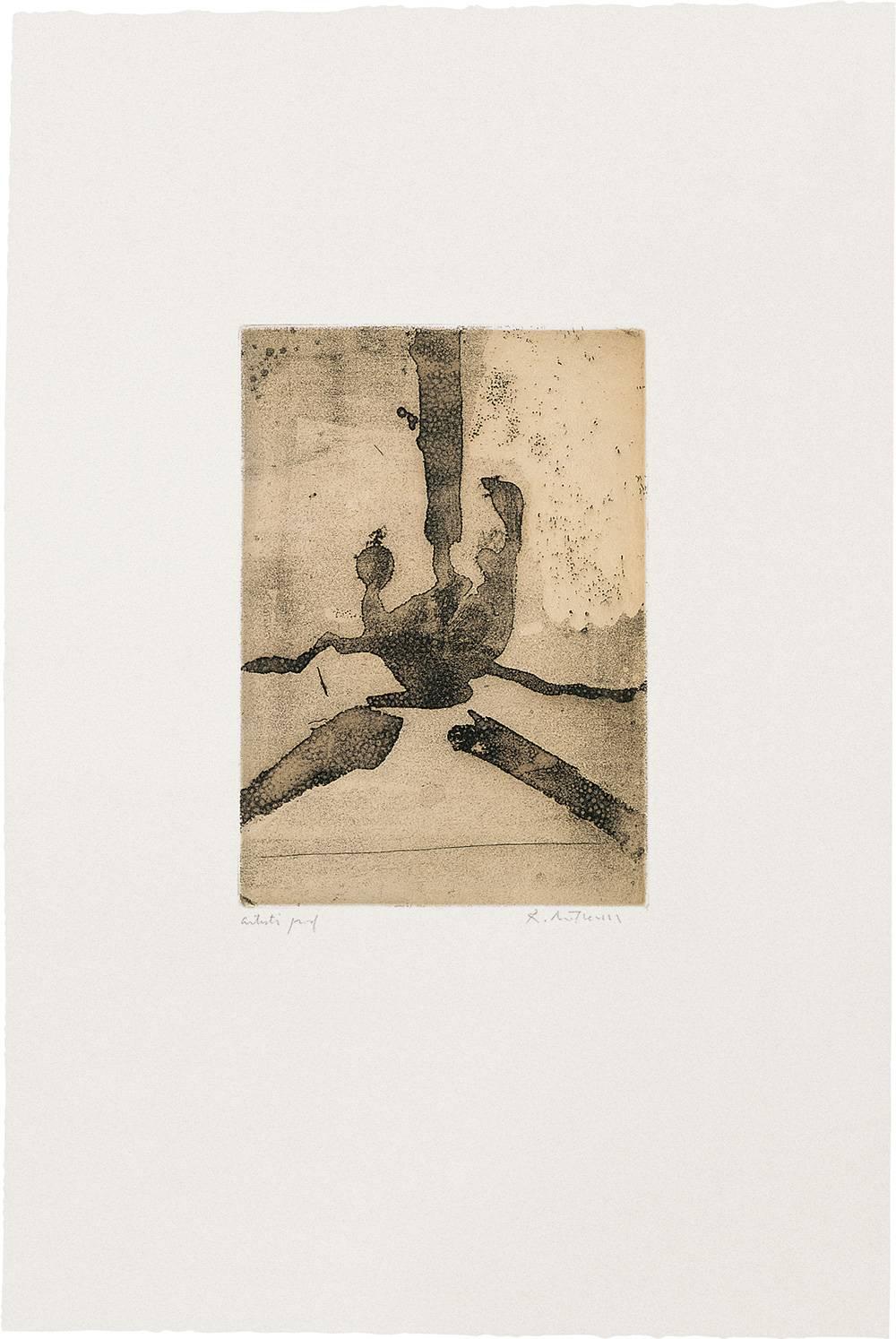 Abstract Print Robert Motherwell - Paroles peintes III : Sans titre