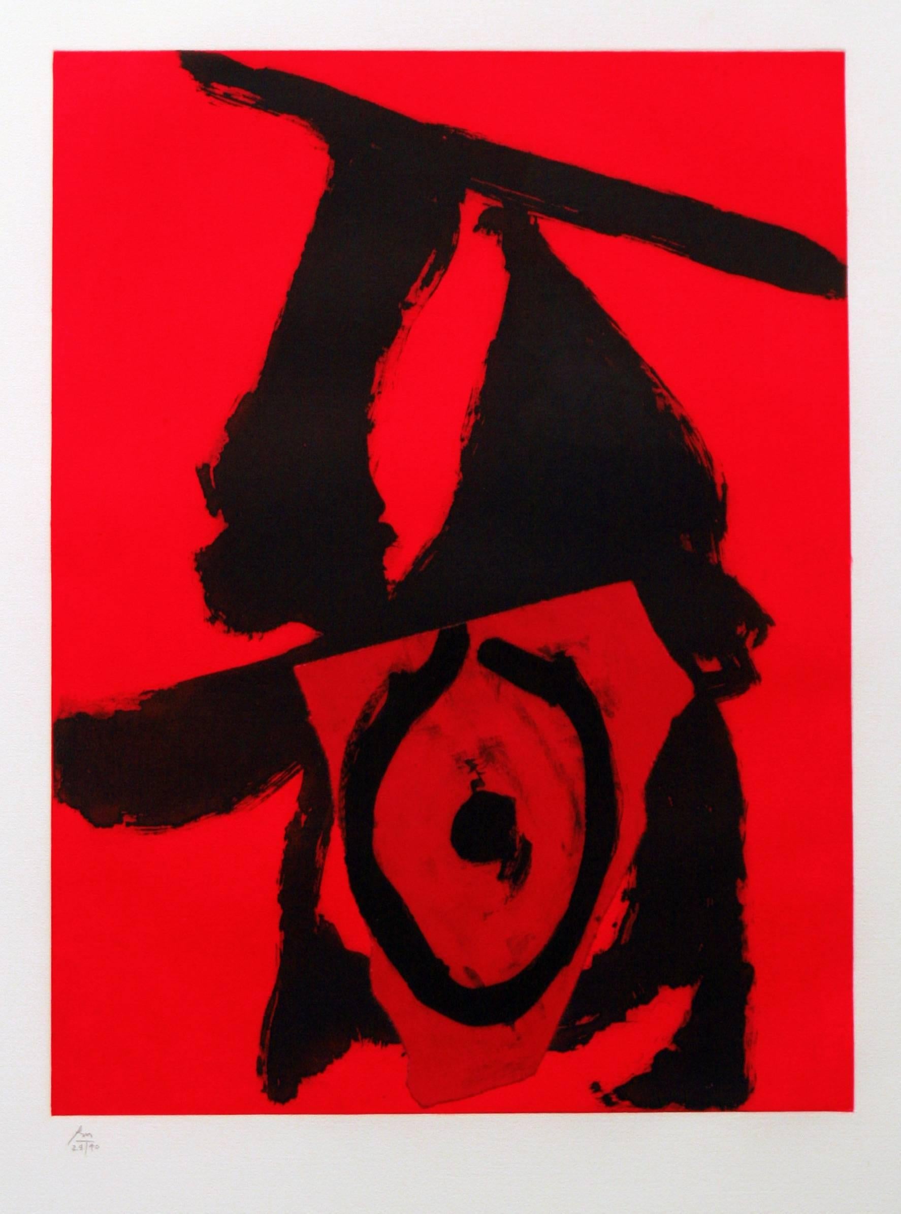 Robert Motherwell Abstract Print - The Red Queen