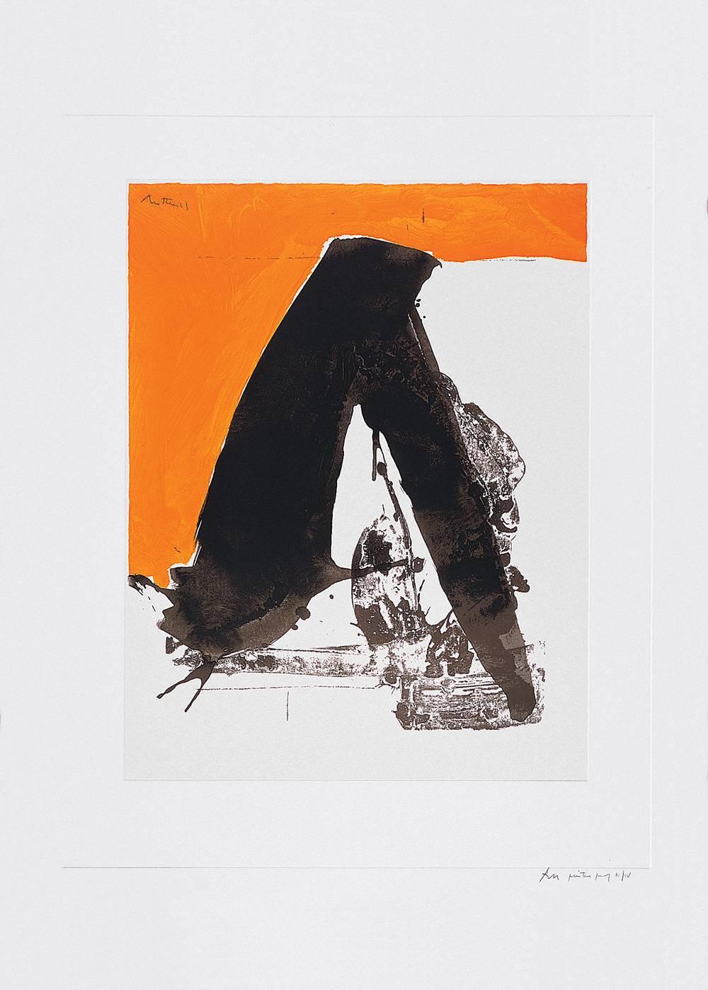 Robert Motherwell Print - The Basque Suite: Untitled