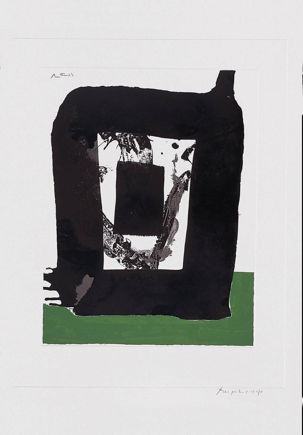 Robert Motherwell Abstract Print - The Basque Suite: Untitled