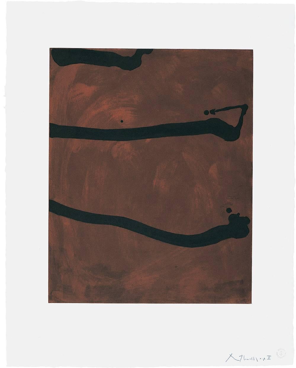 Abstract Print Robert Motherwell - Sans titre 