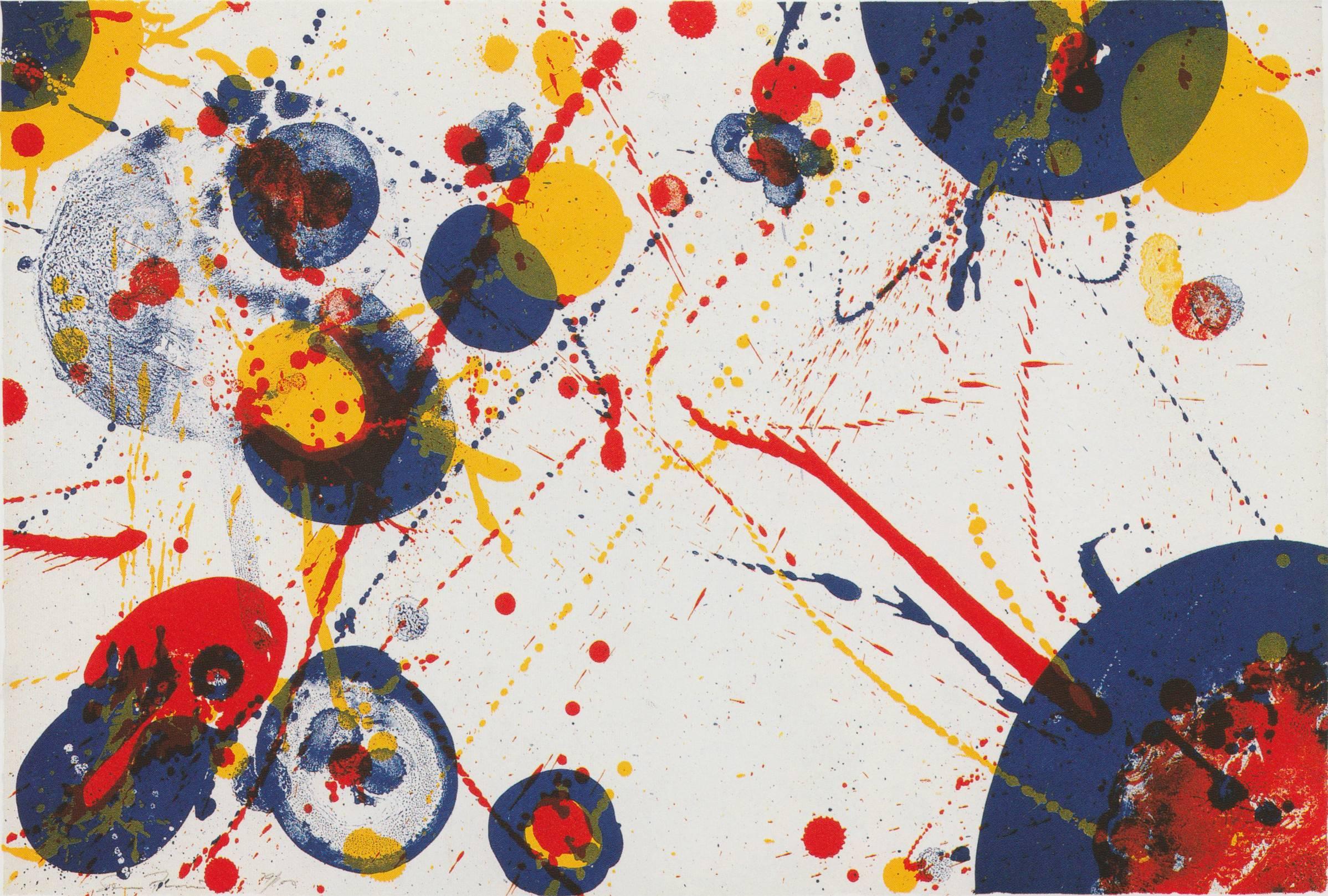 Sam Francis Abstract Print – Ein 8er-Set - 7er-Set aus der Pasadena-Schachtel