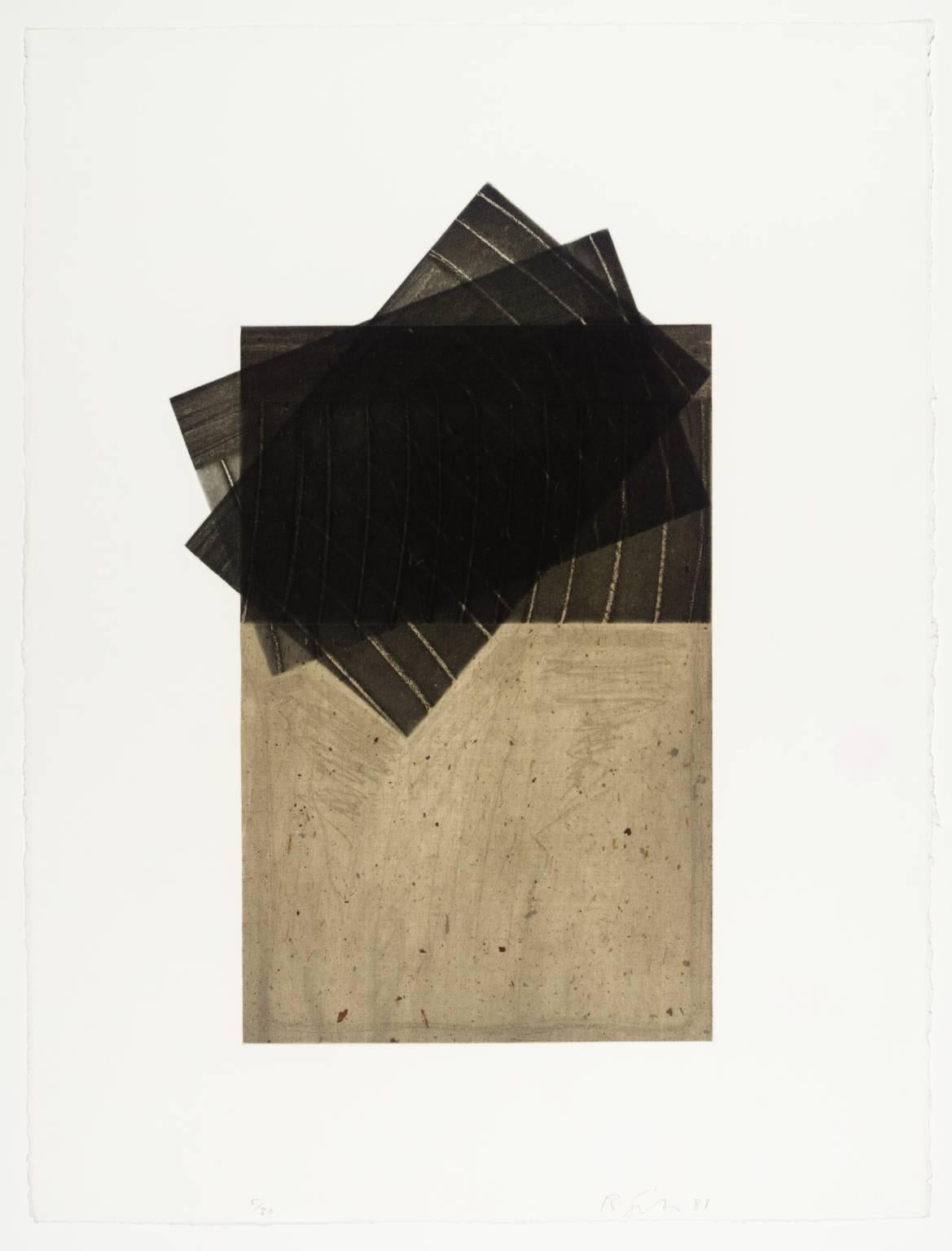 Richard Smith Abstract Print - Drawing Boards II (No.2)
