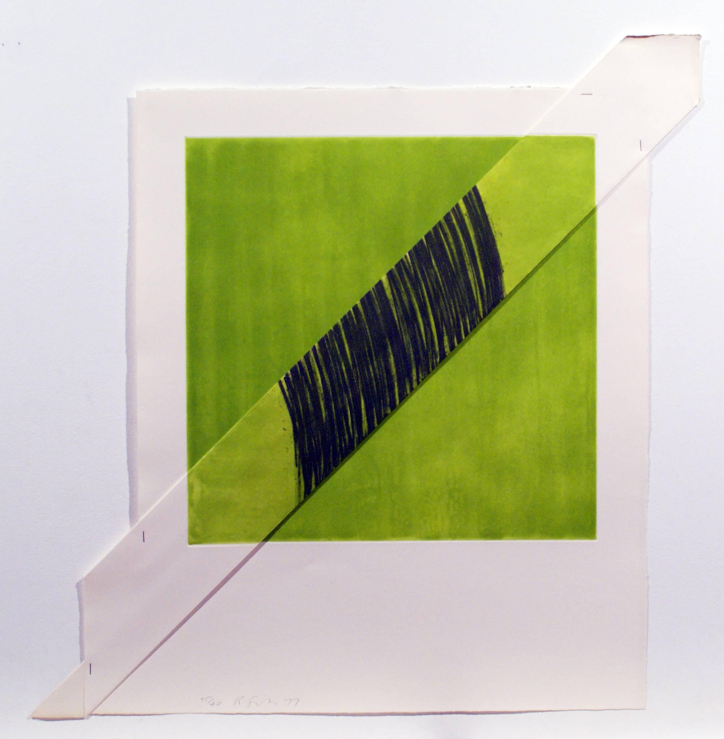 Print Richard Smith - GREEN (square vert plié avec « ailes »)