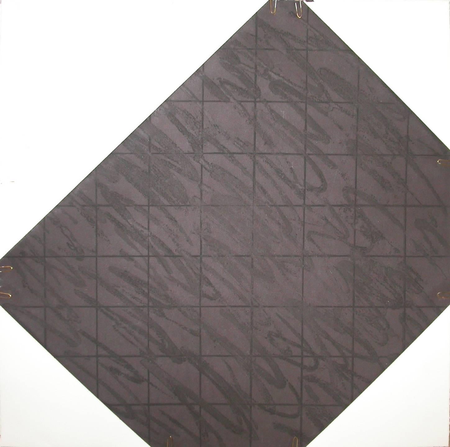 Richard Smith Abstract Print – Papierklammer-Suite I (brown)