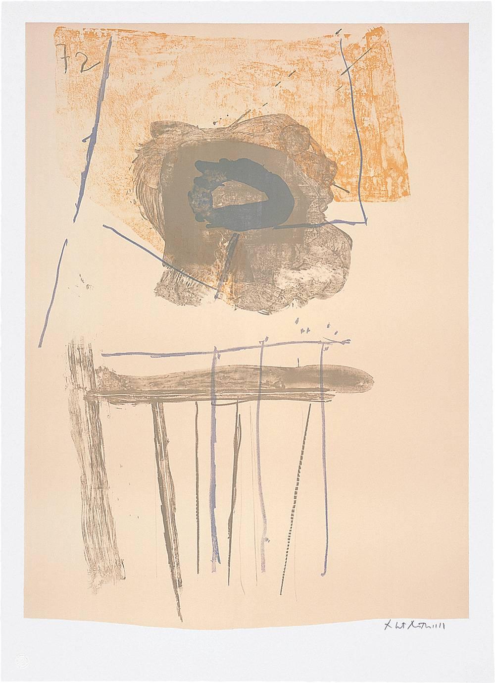 Robert Motherwell Abstract Print - Chair