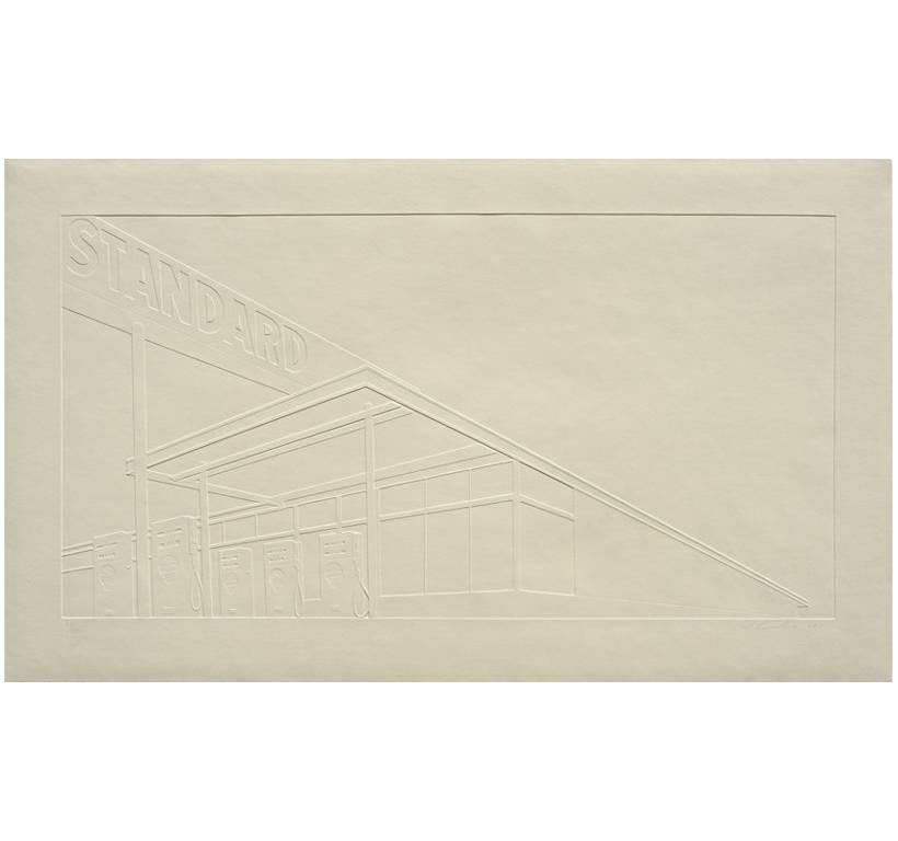 Ed Ruscha Still-Life Print - Ghost Station