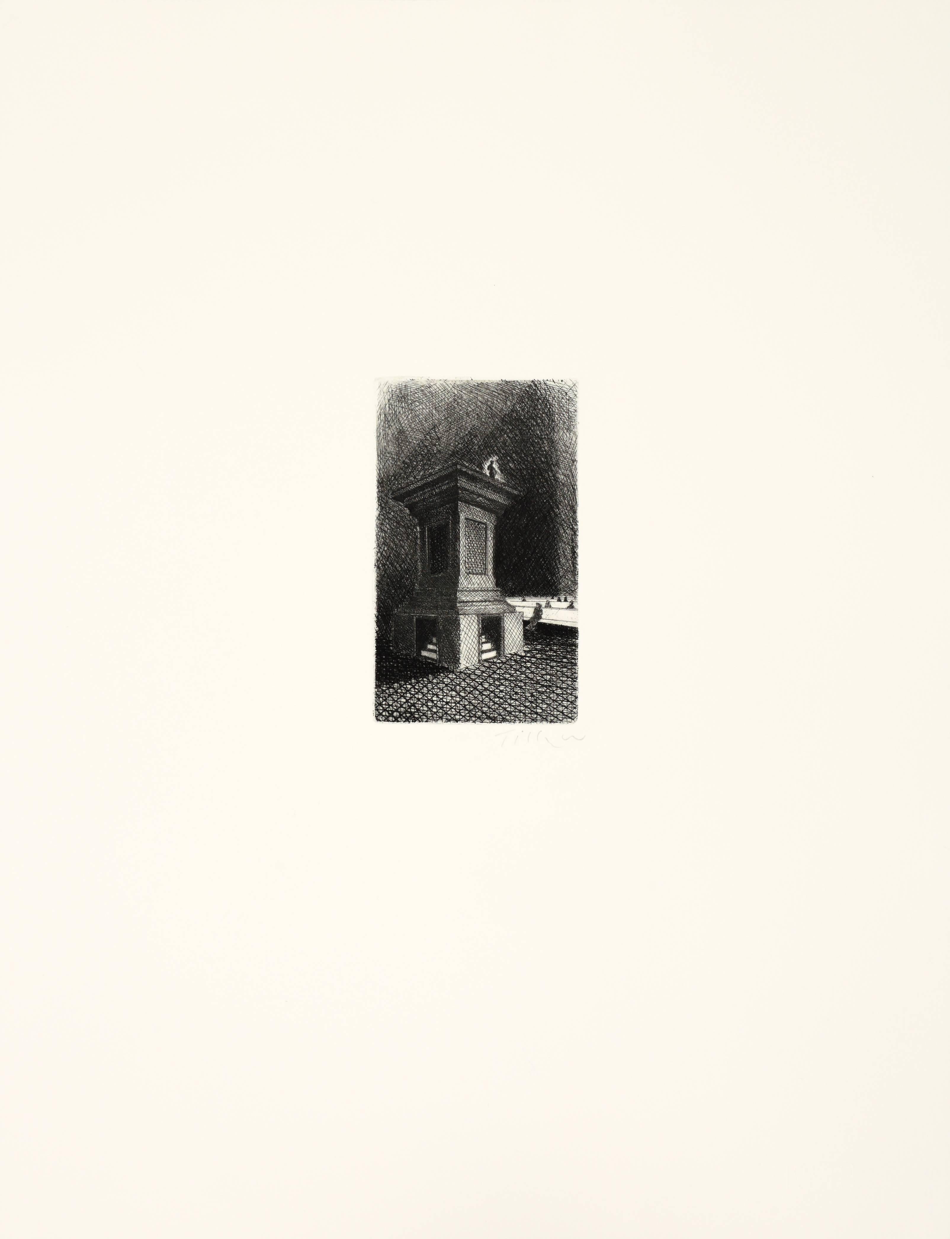 Abstract Print William Tillyer - Le pulpit du lampadaire