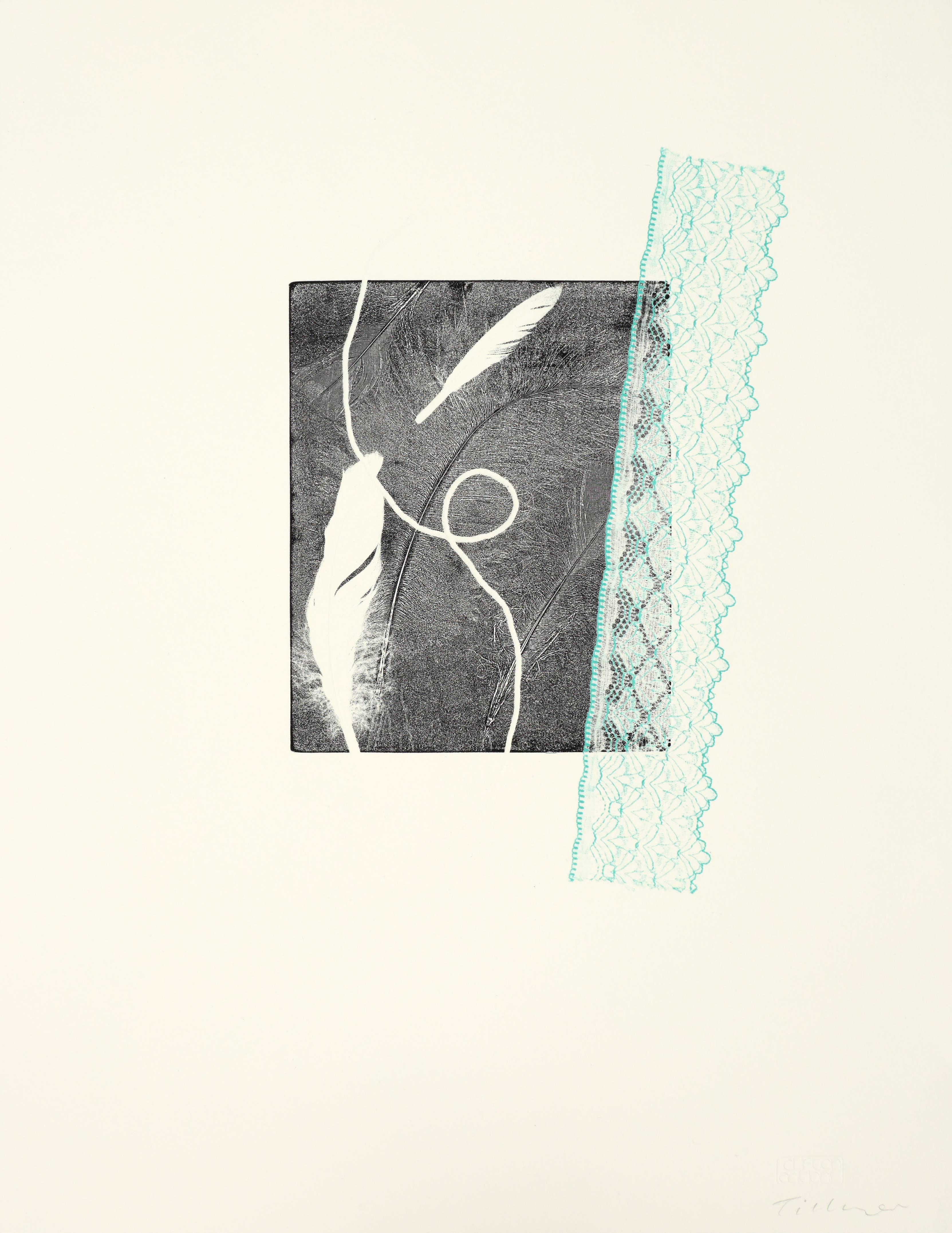 Abstract Print William Tillyer - Synèse des formes et des textures de marques