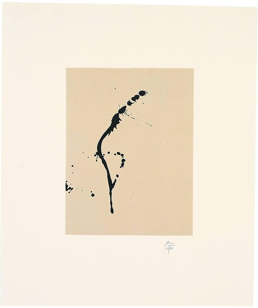 Robert Motherwell Abstract Print - Octavio Paz Suite: A Throw of the Dice