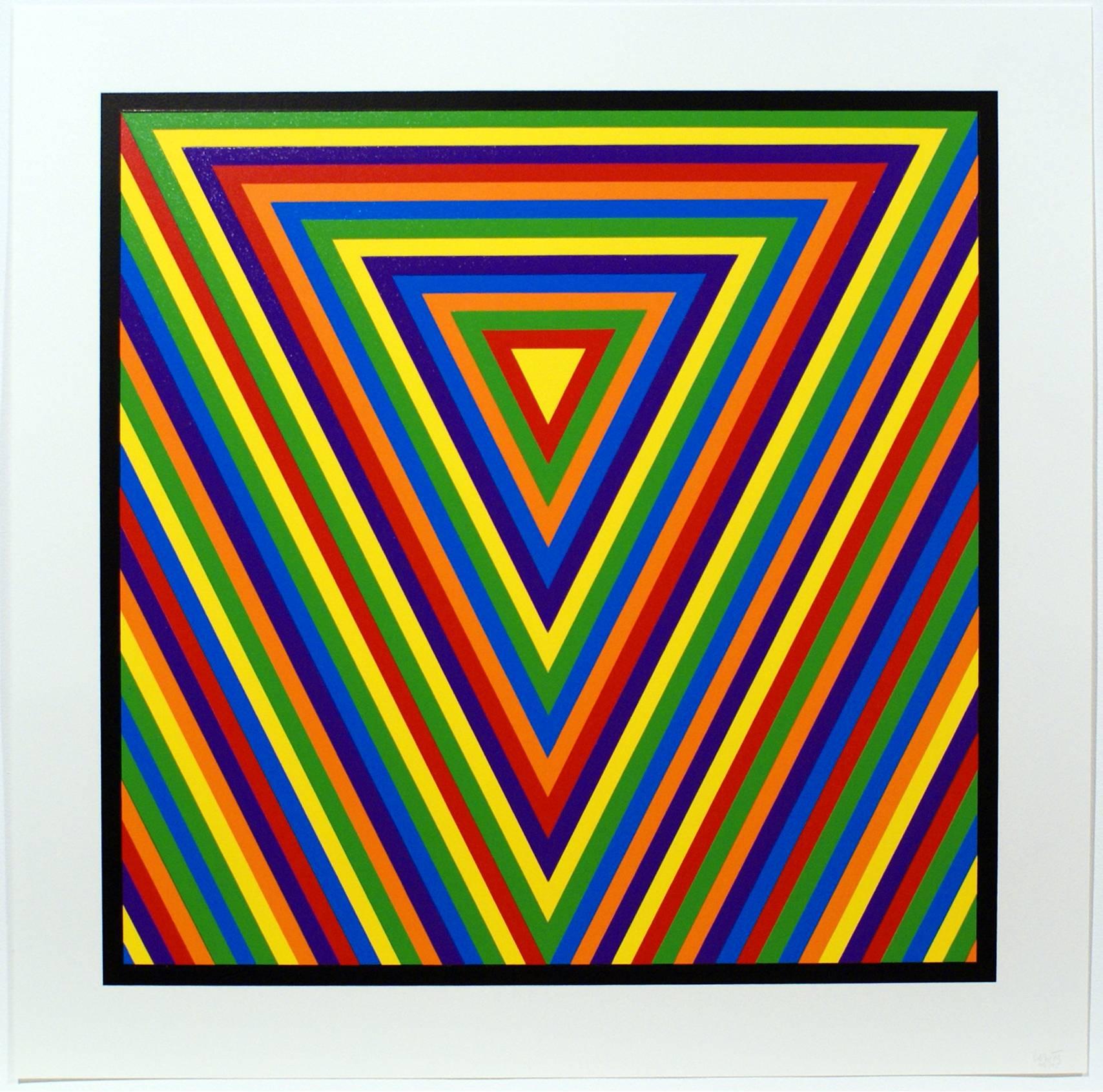 Sol LeWitt Abstract Print - Bands of Equal Width in Colour 2