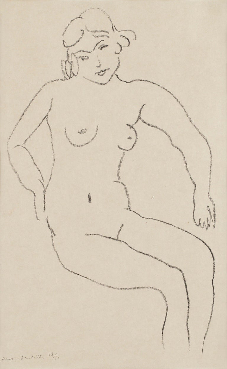 Henri Matisse Nude Print - Nu assis, chevelure claire