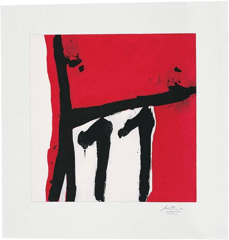 Robert Motherwell Abstract Print - Mexican Night II