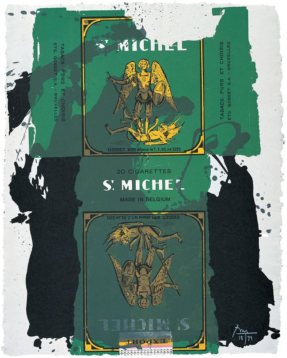 Robert Motherwell Abstract Print - St. Michael III