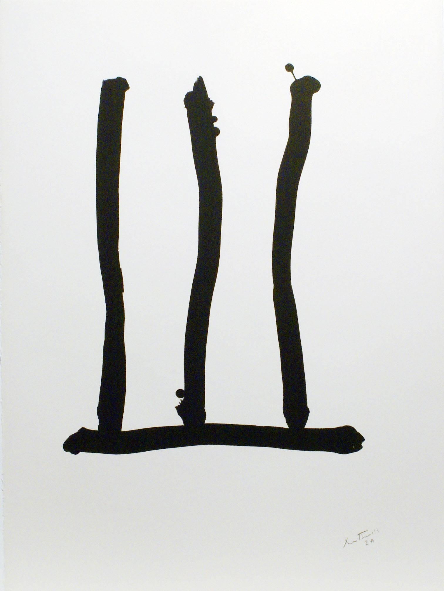 Robert Motherwell Abstract Print - Homage à Picasso: Window