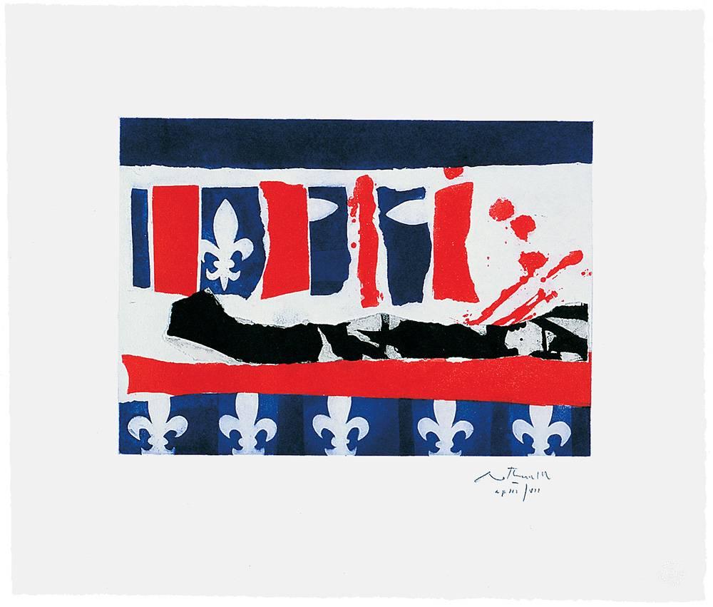 Robert Motherwell Abstract Print - French Revolution Bicentennial Suite II