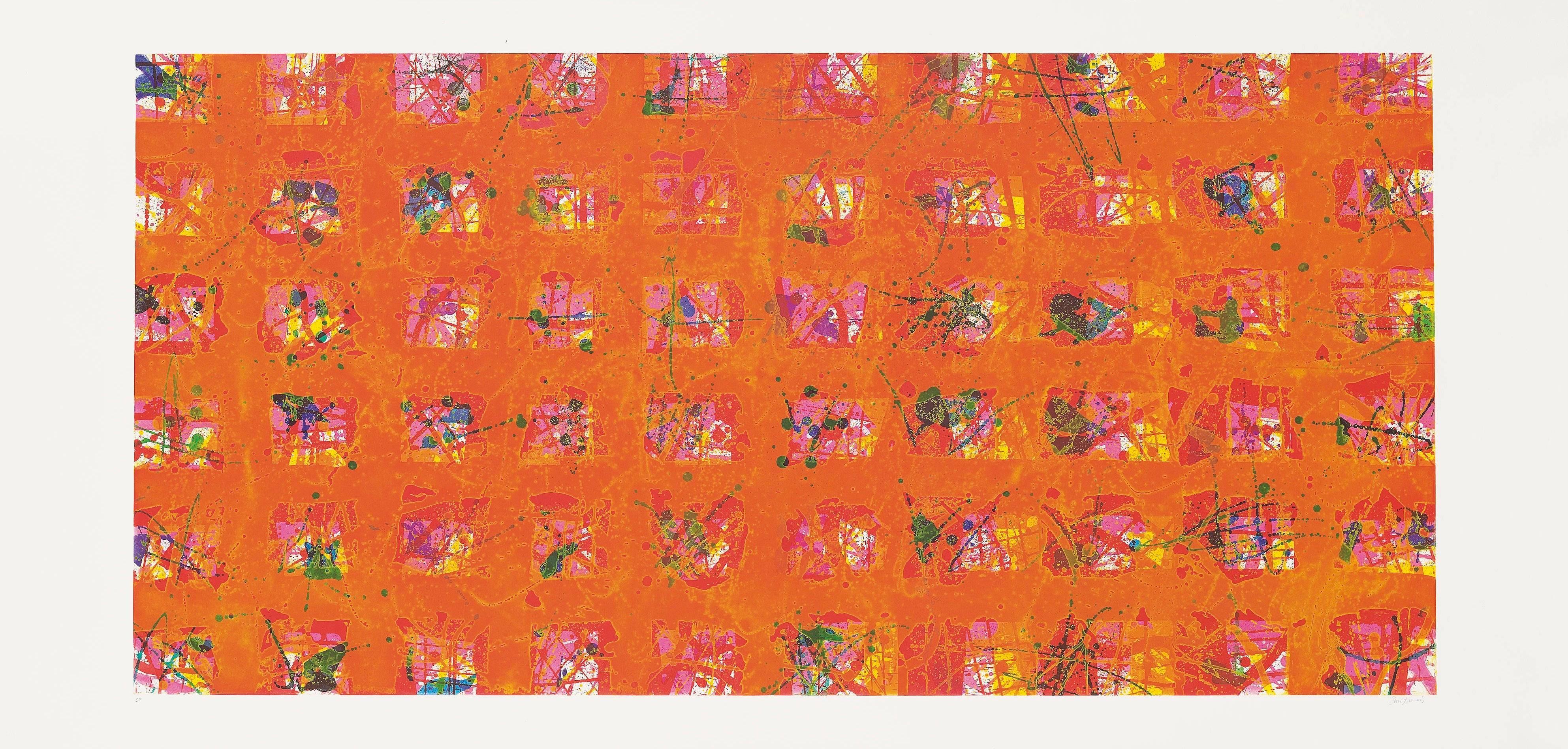 Sam Francis Abstract Print - Le stagioni: La pioggia d'oro