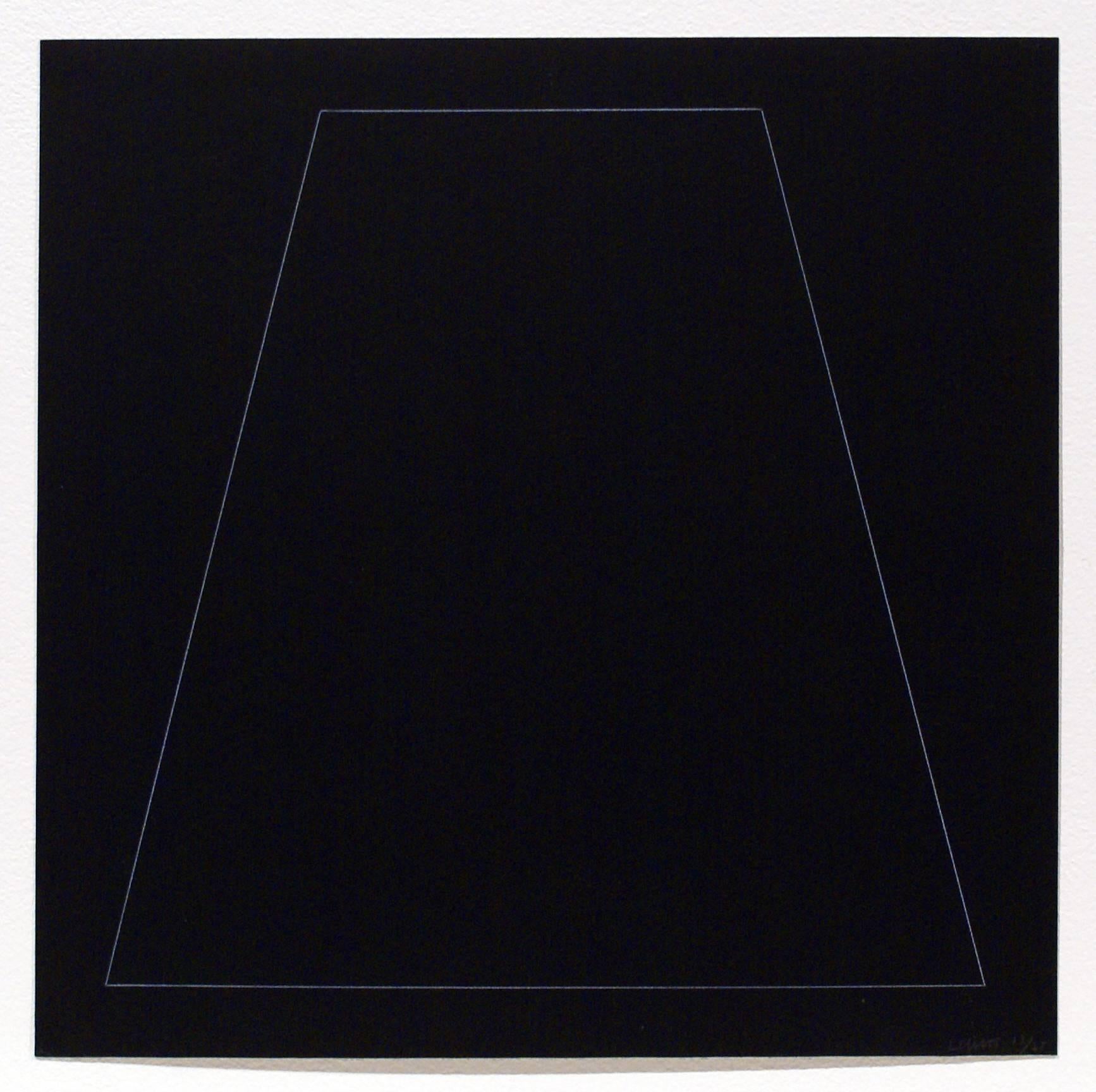 Sol LeWitt Abstract Print - Six Geometric Figures - Trapezoid