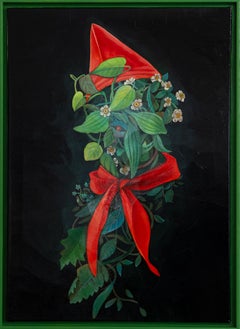 Contemporary Pop Surrealist Anthropomorphic Composition with Floral Elements
