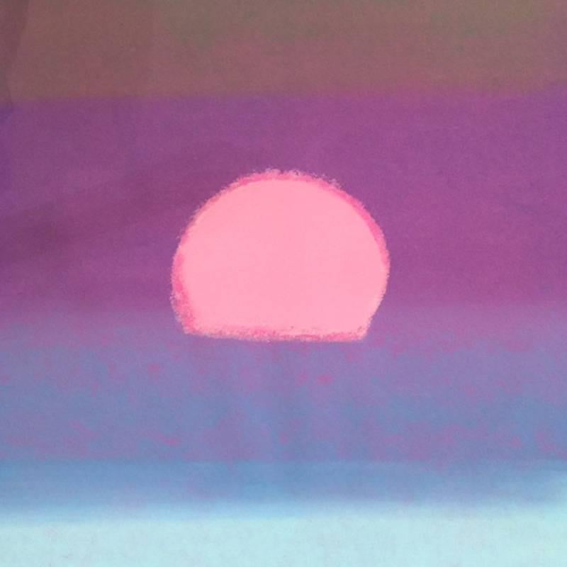 Title: Sunset
Medium: Screenprint on Paper.
Year: 1972
Size: 34″ x 34”
Edition: Unique. 