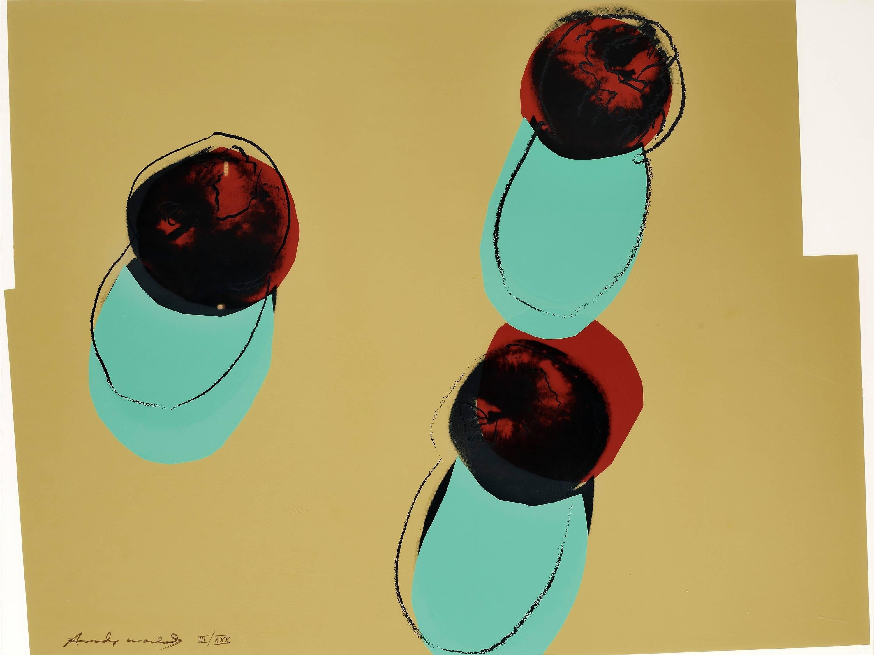 Andy Warhol Still-Life Print - Space Fruits Apple (FS II.200)