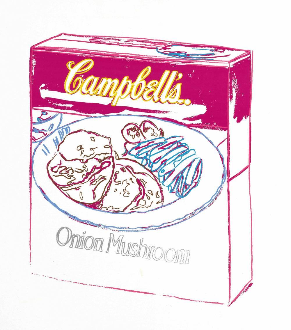 warhol campbell's soup onion