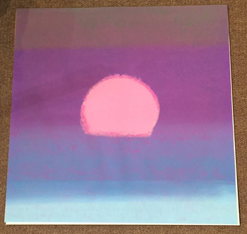 Sunset (Purple, Blue) by Andy Warhol  For Sale 1