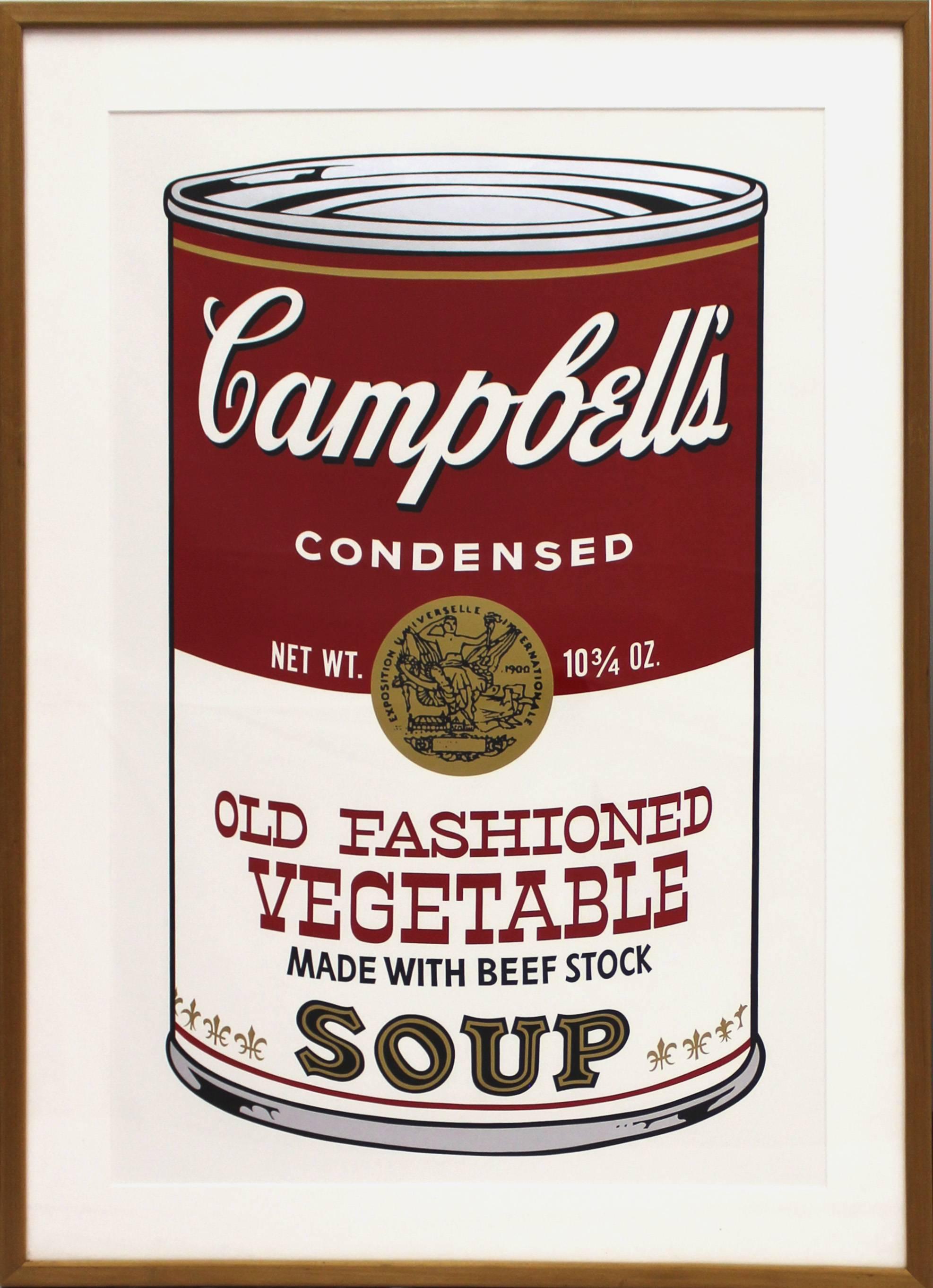 Campbell's Soup II: Old Fashioned Vegetable (FS II.54) - Print by Andy Warhol