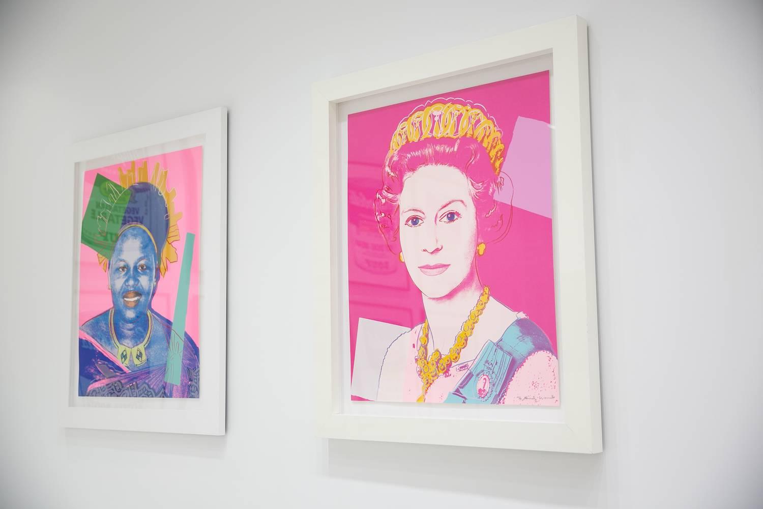 Title: Queen Elizabeth II of the United Kingdom 336
Medium: Screenprint on Lenox Museum Board.
Year: 1985
Size: 39 3/8″ x 31 1/2″
Edition: Edition of 40, signed and numbered in pencil.

Andy Warhol created Queen Elizabeth II of the United