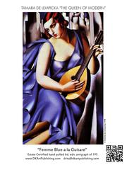 Femme Bleue a la Guitare