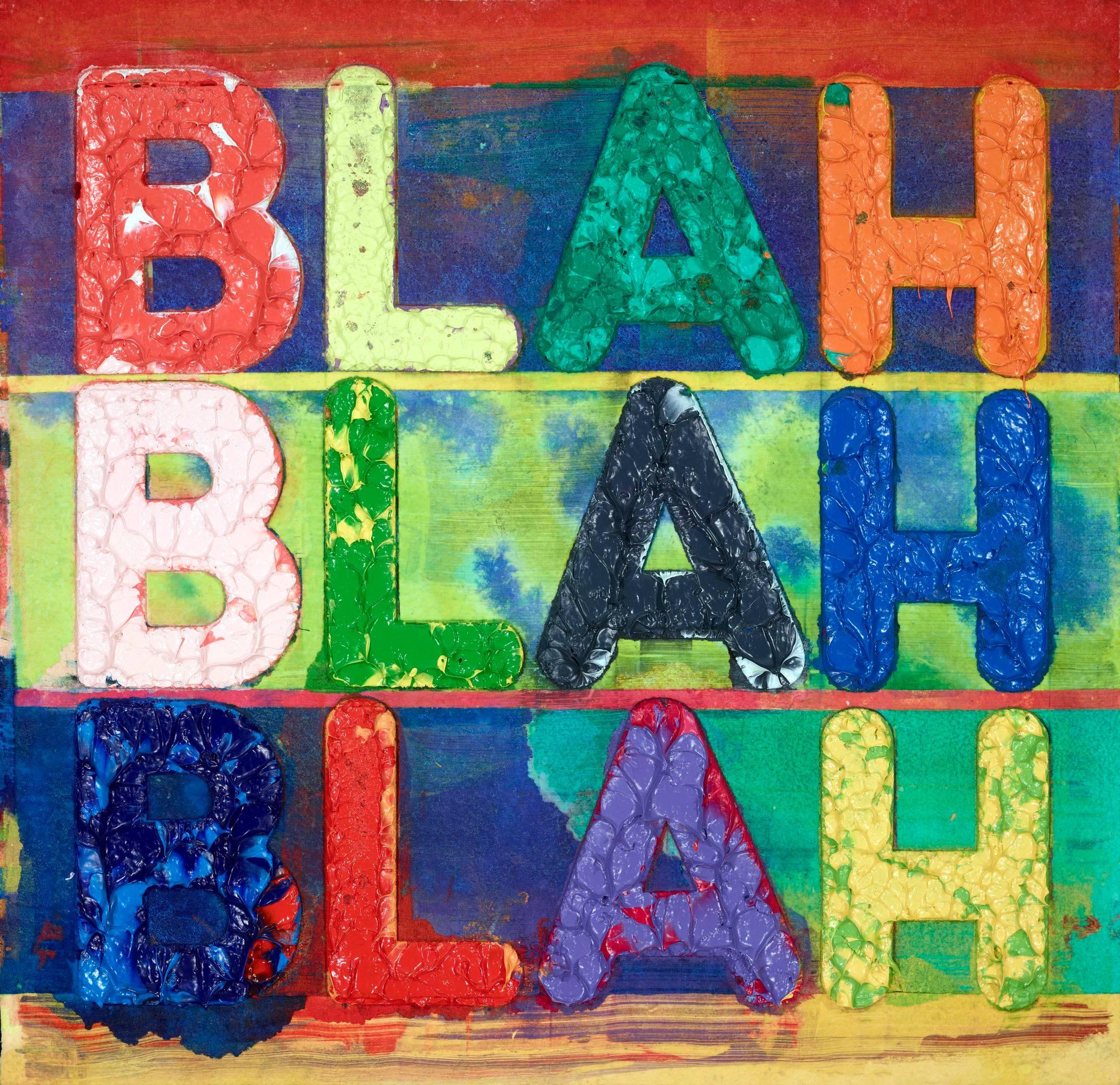 Blah Blah Blah - Print by Mel Bochner
