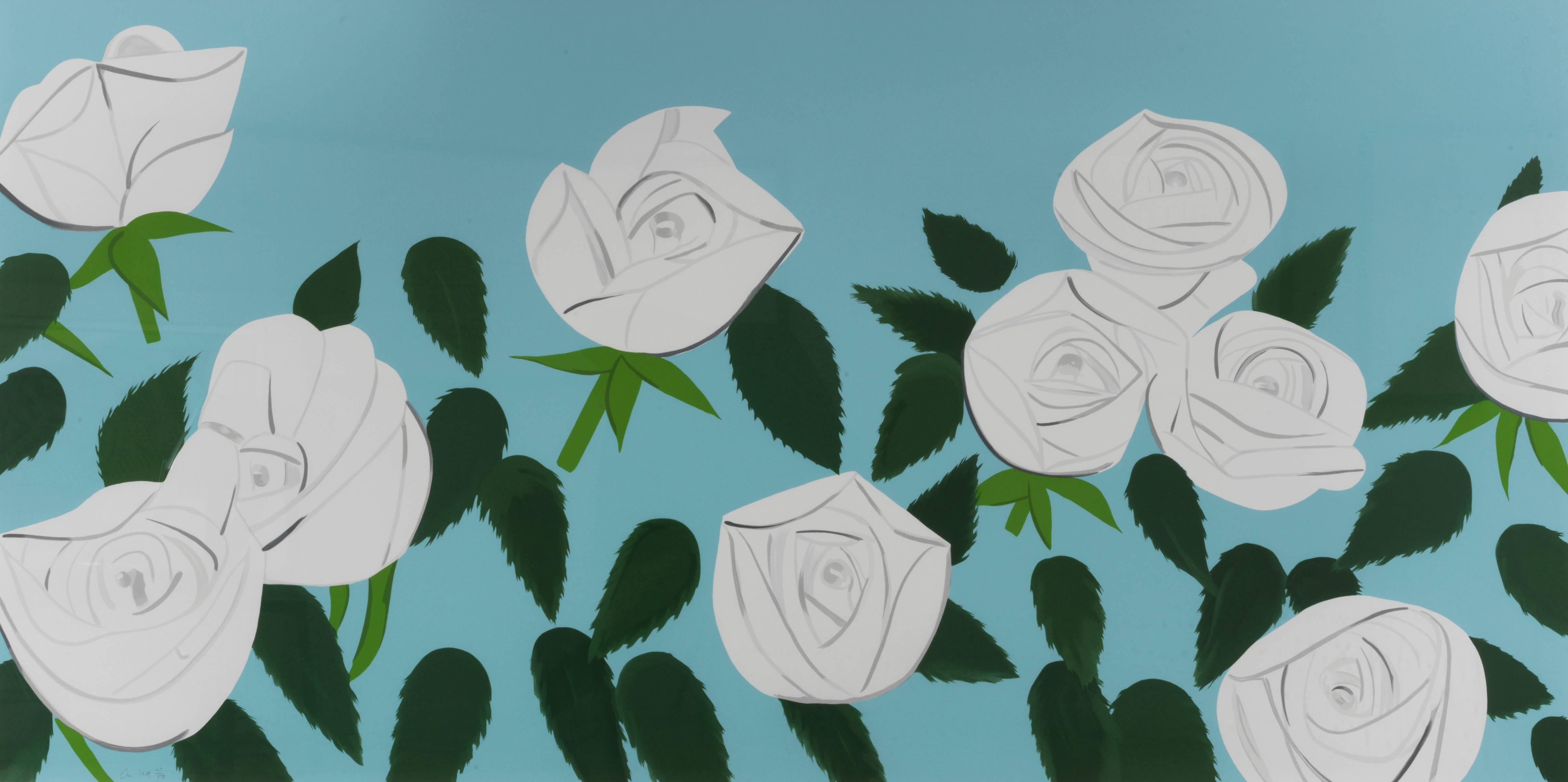 Alex Katz Print - White Roses