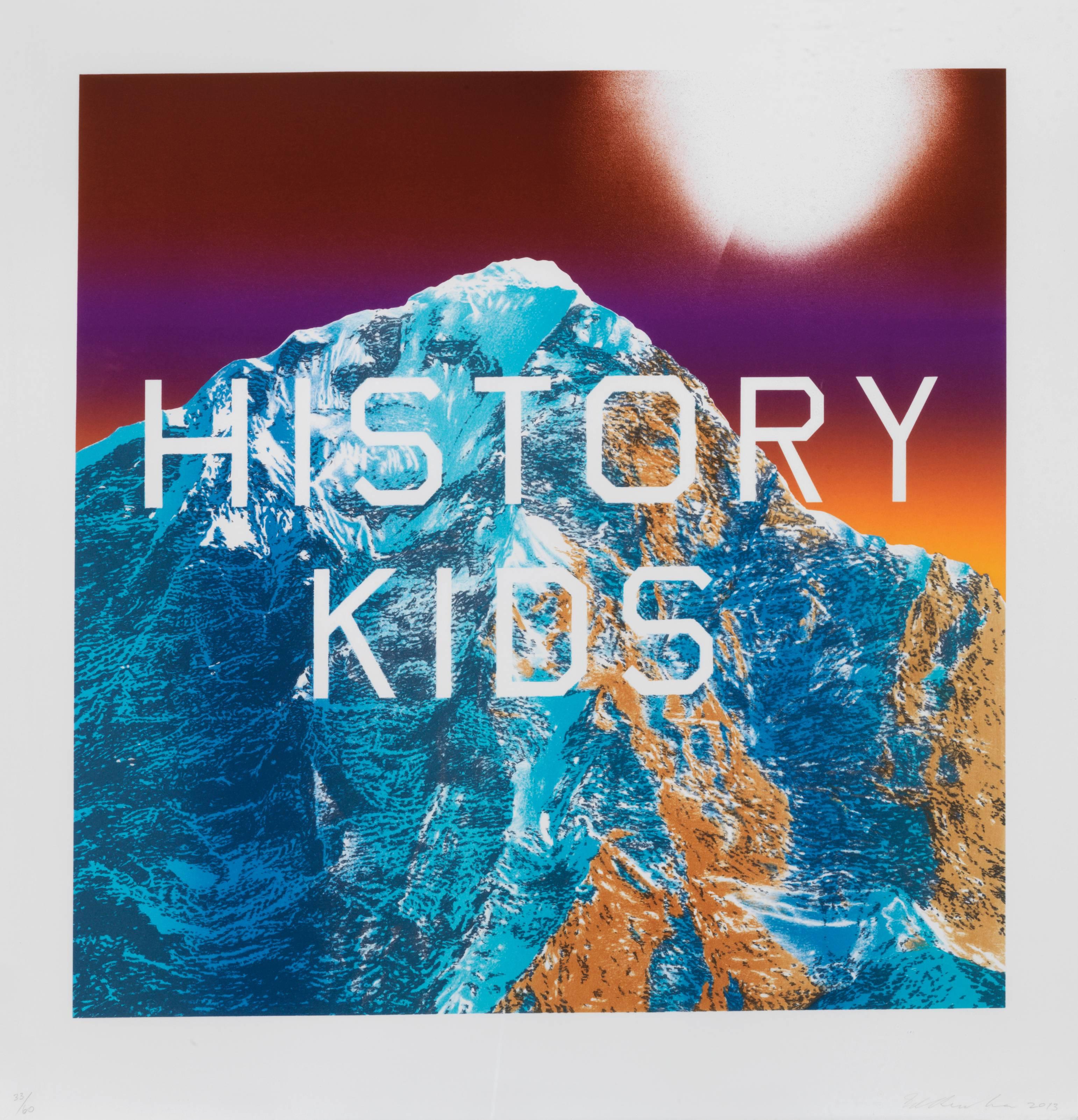 Ed Ruscha Landscape Print - History Kids