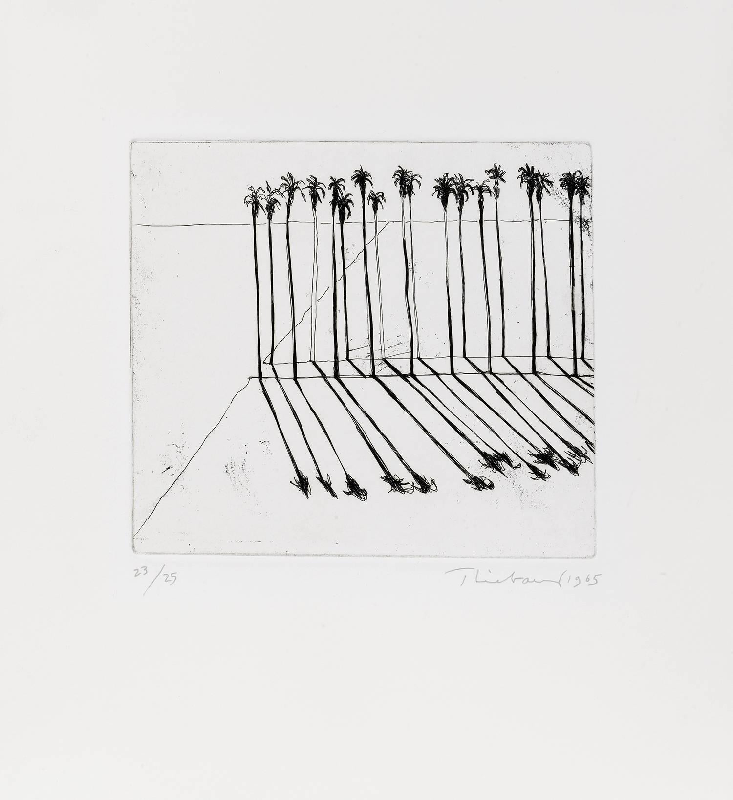 Wayne Thiebaud Landscape Print - Palms