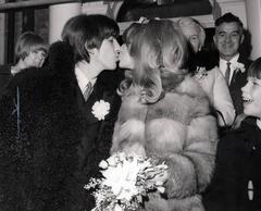 Beatle George Harrison 
Pattie Boyd, 1966 Original Vintage Print