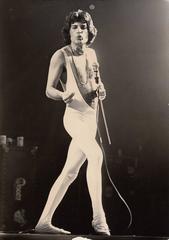 Freddie Mercury on stage at Madison Square Garden, 1977 Original vintage print