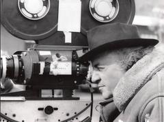 Iconic director Federico Fellini on Set, c. 1973 Original press print